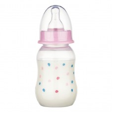 Бутылочка Baby-Nova пластикова 130 мл розова (45010-1)